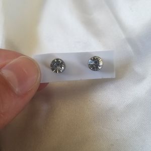 Silver and gold earrings